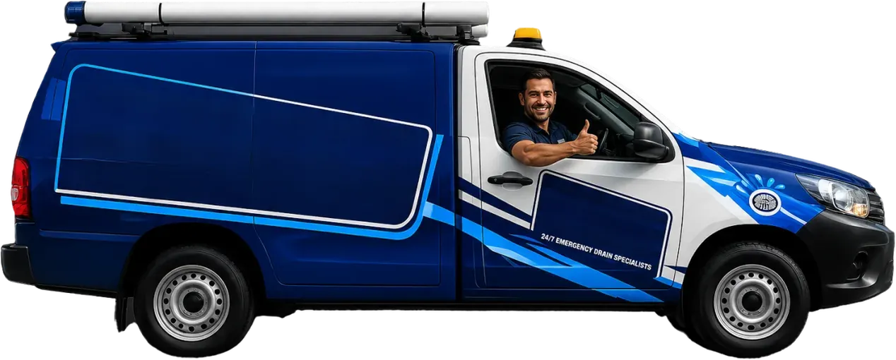A licensed Abbotsford plumber heading out in the service van