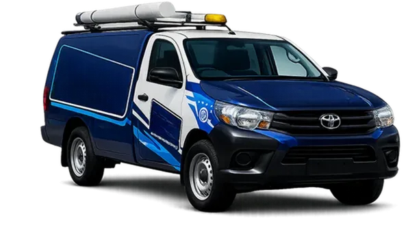 Licensed plumber van servicing Abbotsford